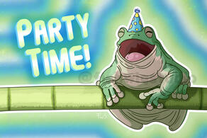 Party Time Frog