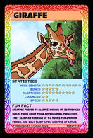 Giraffe Trading Card