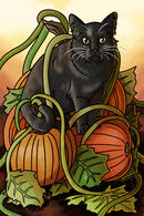 Pumpkin Patch Cat